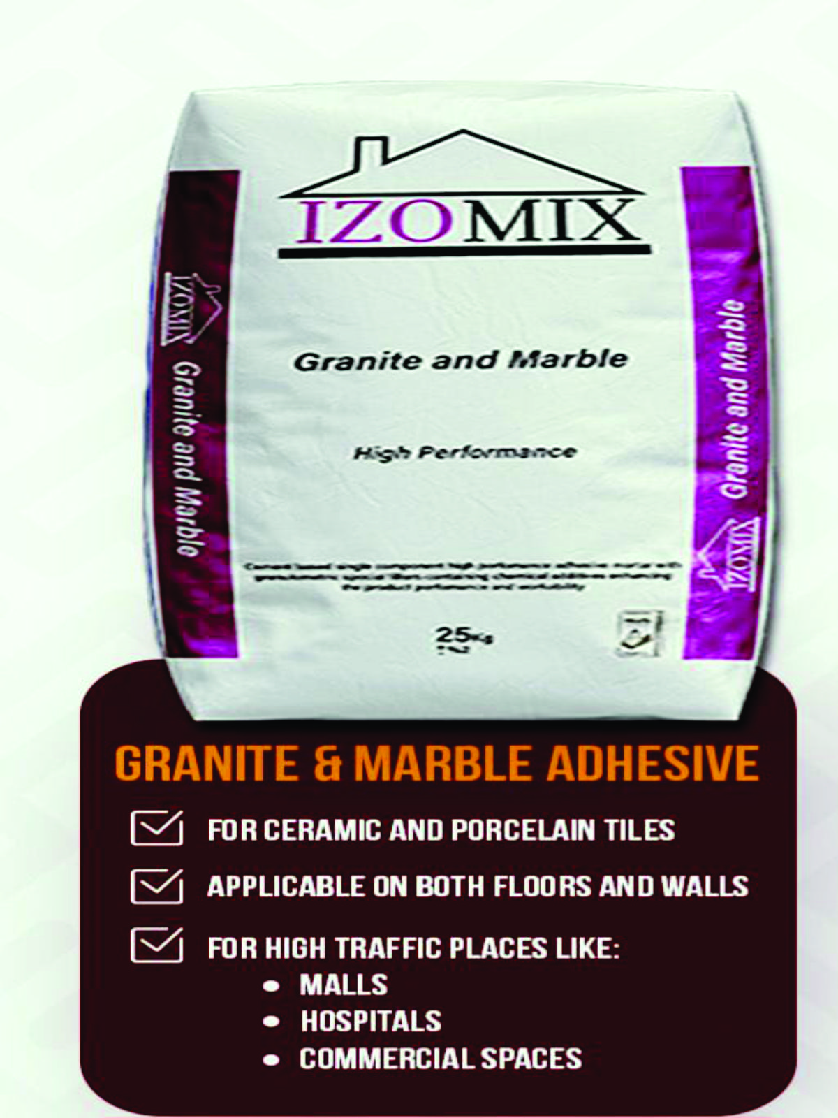 Izomix Granite and Marble Adhesive